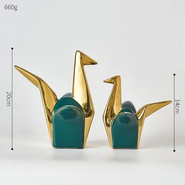 Ceramics Abstract Elephant & Papercrane -  - #tag1#