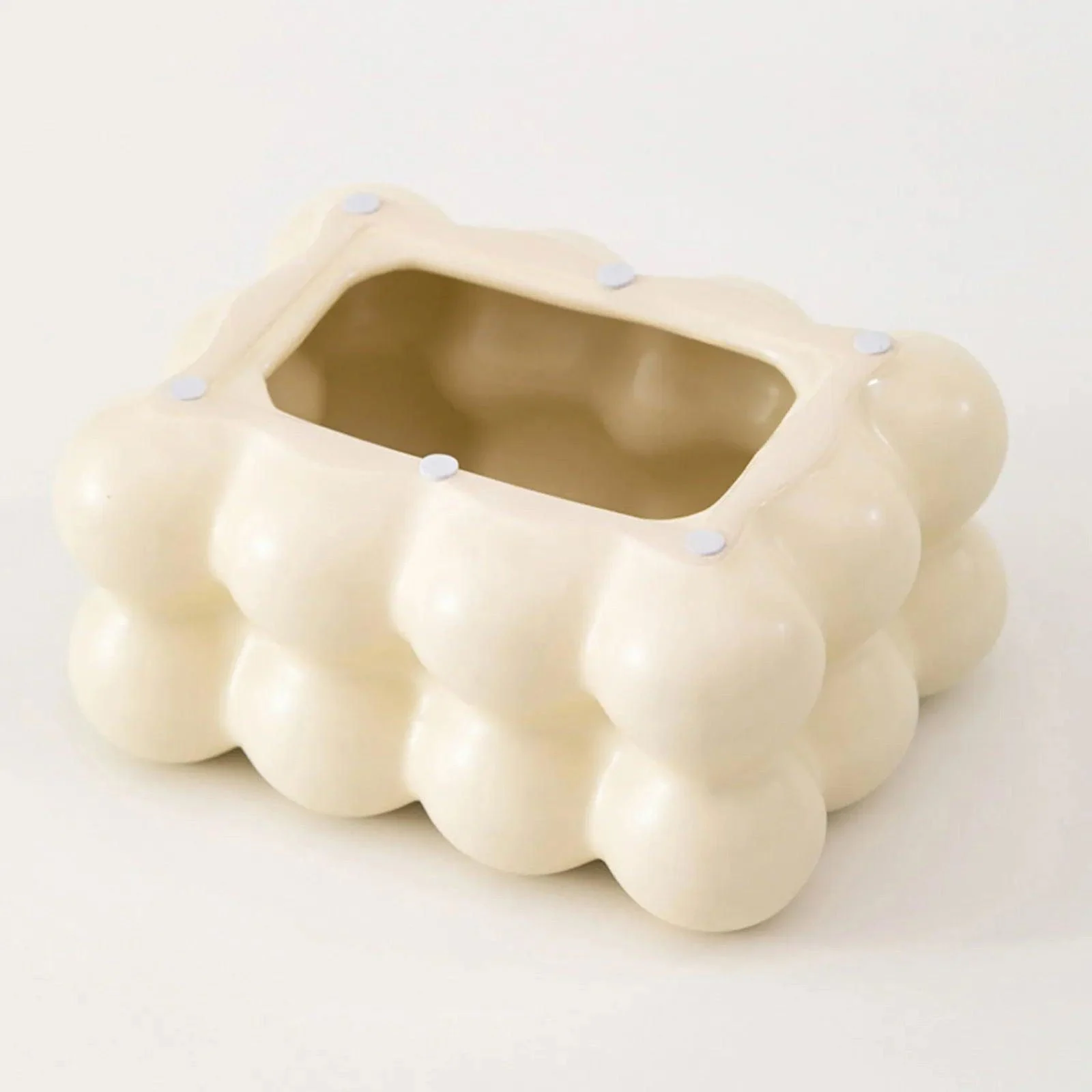 Ceramics  Bubble Marshmello Tissue Holder -