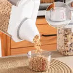 Cereal Dispenser Easy Flow Storage Jar Plastic Grocery Container tag1