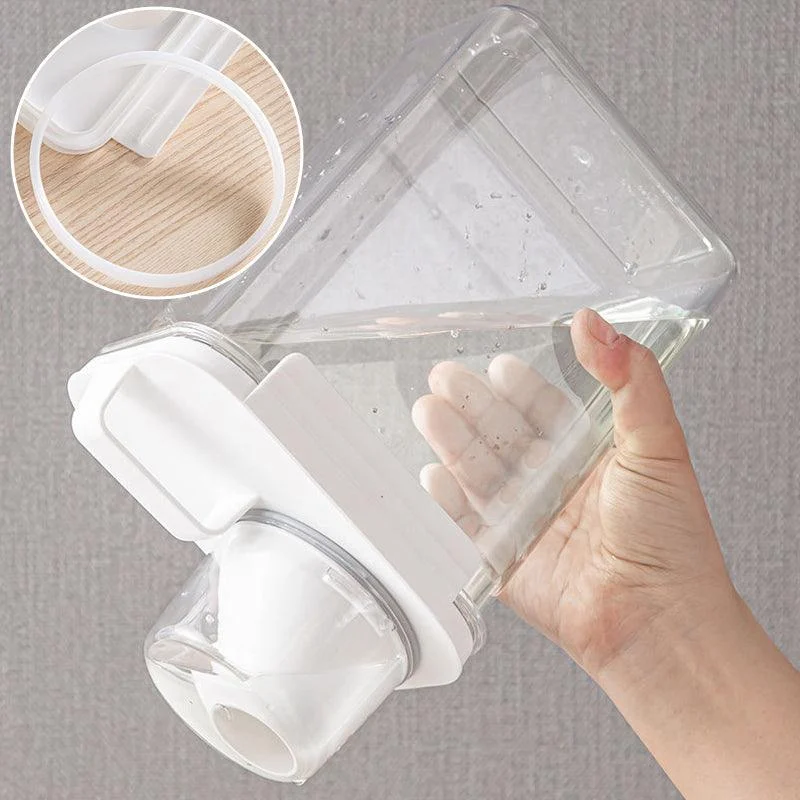 Cereal Dispenser Easy Flow Storage Jar Plastic Grocery Container -  - #tag1#