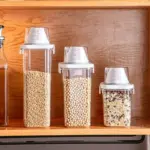 Cereal Dispenser Easy Flow Storage Jar Plastic Grocery Container tag1