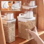 Cereal Dispenser Easy Flow Storage Jar Plastic Grocery Container tag1