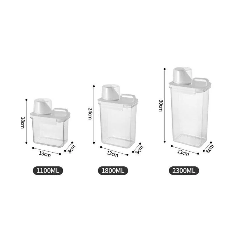Cereal Dispenser Easy Flow Storage Jar Plastic Grocery Container -  - #tag1#