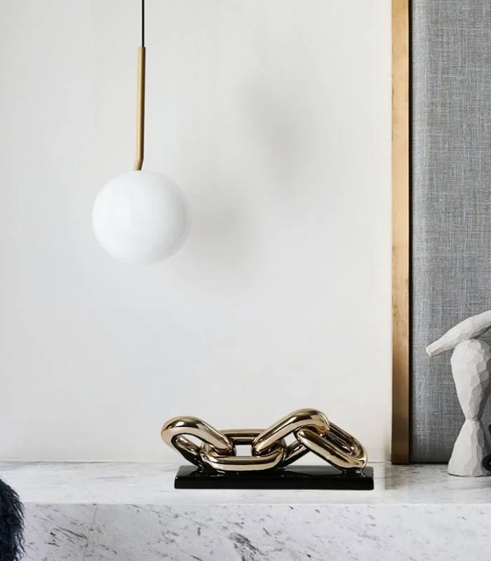 Chain Sculpture Desk Object Porcelain -  - #tag1#