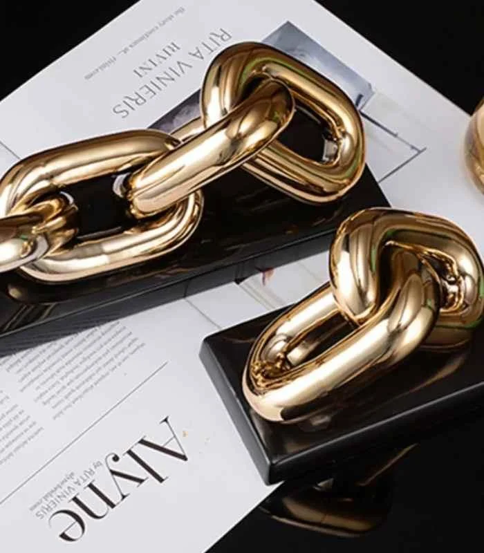 Chain Sculpture Desk Object Porcelain -  - #tag1#