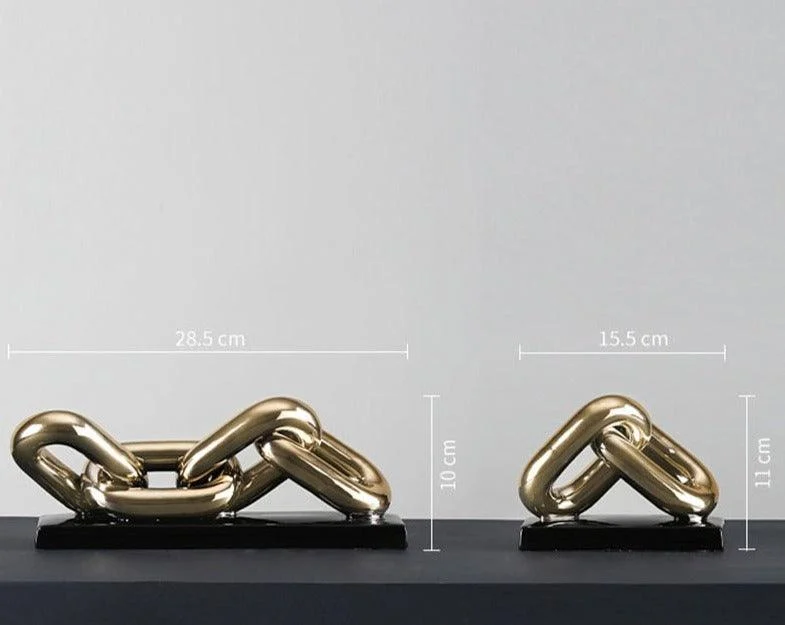 Chain Sculpture Desk Object Porcelain -  - #tag1#