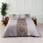 Chain of Luxury Gray Duvet Cover Set made of Egyptian Cotton tag1