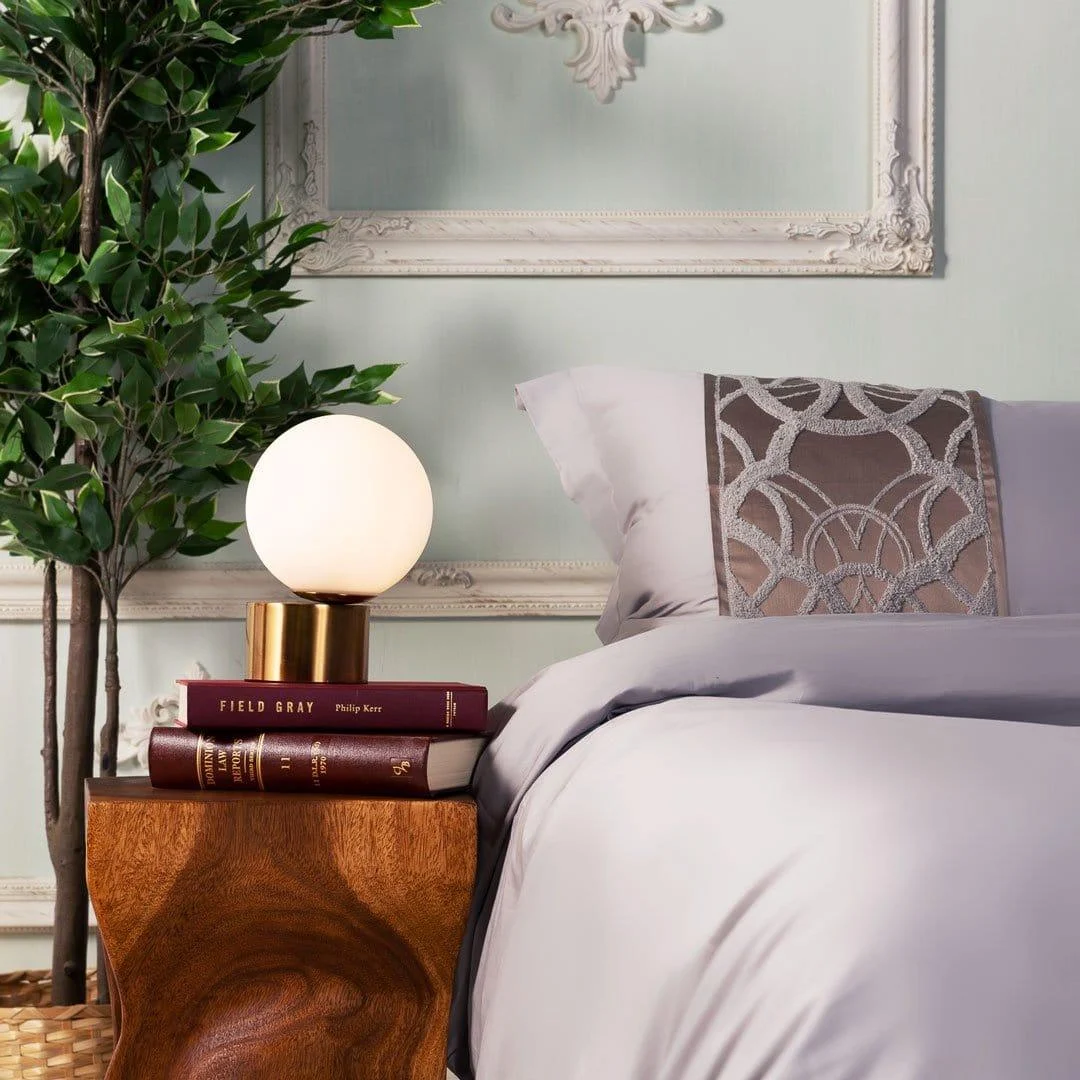 Chain of Luxury – Gray Duvet Cover Set made of Egyptian Cotton -  - #tag1#