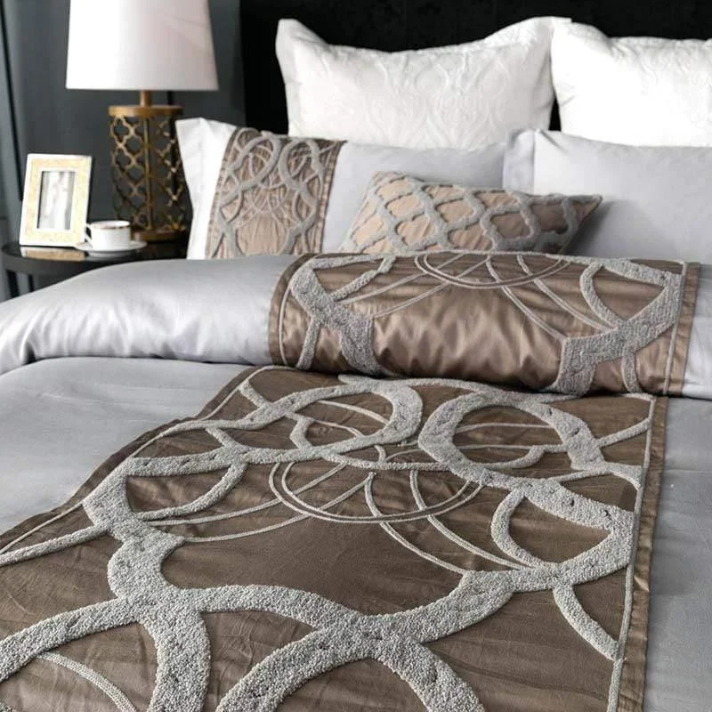 Chain of Luxury – Gray Duvet Cover Set made of Egyptian Cotton -  - #tag1#