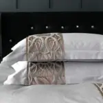 Chain of Luxury Gray Duvet Cover Set made of Egyptian Cotton tag1