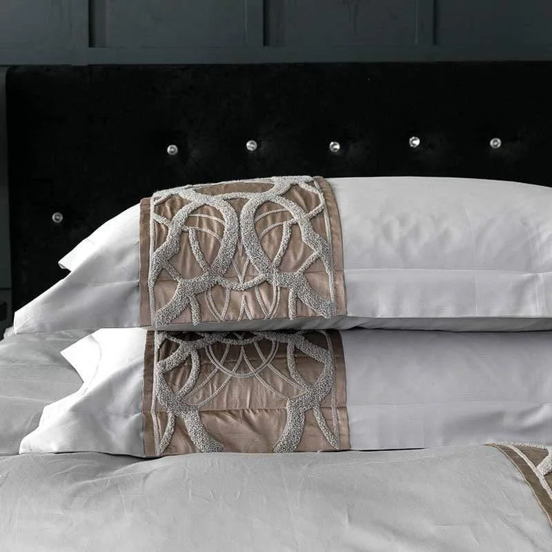 Chain of Luxury – Gray Duvet Cover Set made of Egyptian Cotton -  - #tag1#