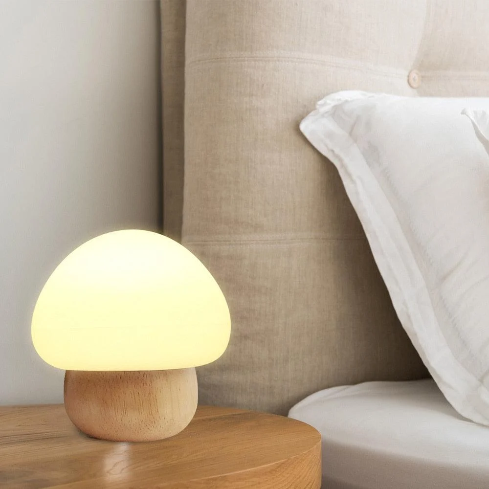 Champi - Wooden Base Mushroom Lamp -  - #tag1#