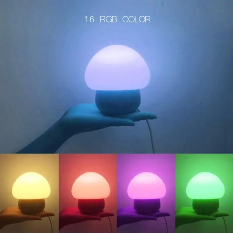 Champi Wooden Base Mushroom Lamp tag1