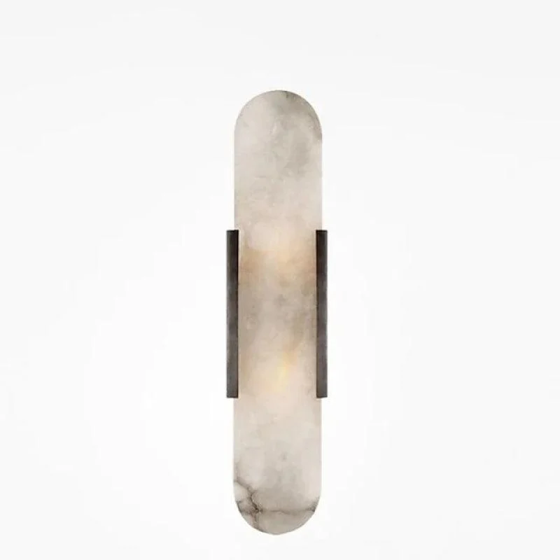 Chan LED Wall Lamp Black/Gold - Dining Room/Bedroom - Metal/Dolomite -  - #tag1#