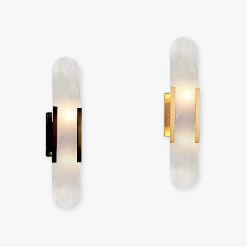 Chan LED Wall Lamp Black/Gold - Dining Room/Bedroom - Metal/Dolomite -  - #tag1#