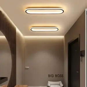 Chandelier Ceiling Lamp For Living Room Kitchen Bathroom Laundry Rectangular