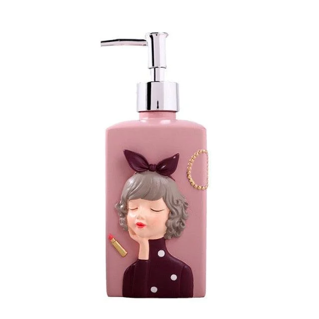 Charming Girl Refillable Hand Sanitizer Bottle -