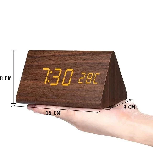 Charms | Digital Wooden Alarm Clock | Includes temperature gauge -  - #tag1#