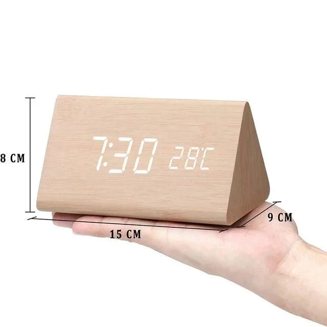 Charms | Digital Wooden Alarm Clock | Includes temperature gauge -  - #tag1#