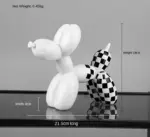 Checked_balloon_dog_ornament_-_-4154897 Checked balloon dog ornament