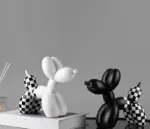 Checked_balloon_dog_ornament_-_-4154903 Checked balloon dog ornament