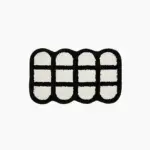 Checker Grid Tufting Bath Mat