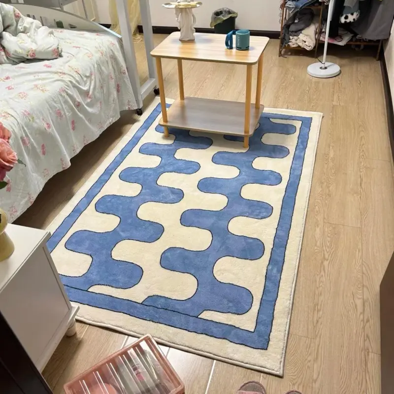 Checkerboard Fluffy Rug tag1