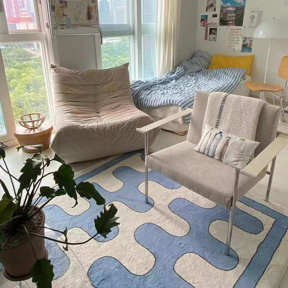 Checkerboard Fluffy Rug -  - #tag1#