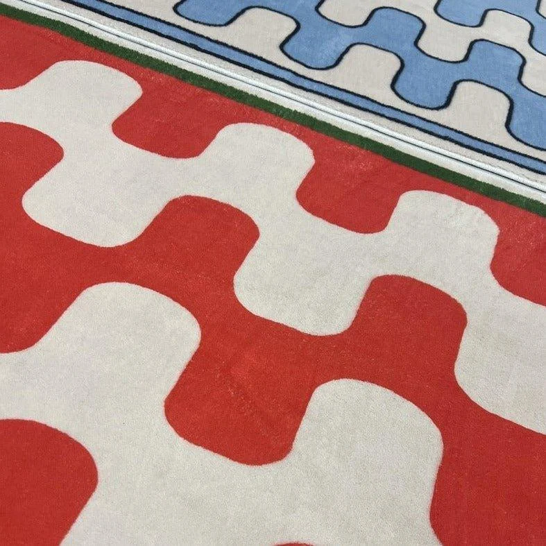 Checkerboard Fluffy Rug -  - #tag1#