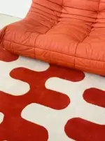 Checkerboard Fluffy Rug tag1