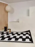 Checkerboard Fluffy Rug tag1