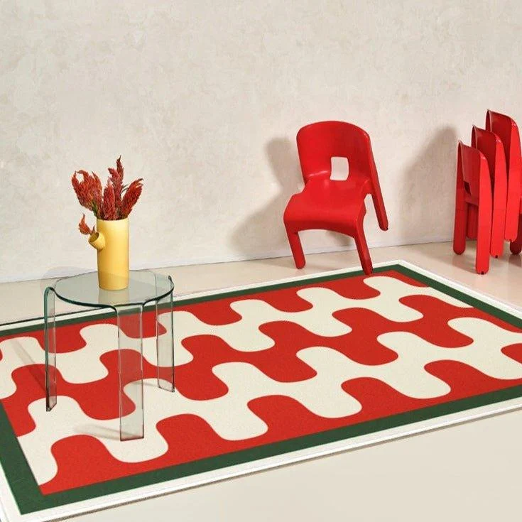 Checkerboard Fluffy Rug -  - #tag1#