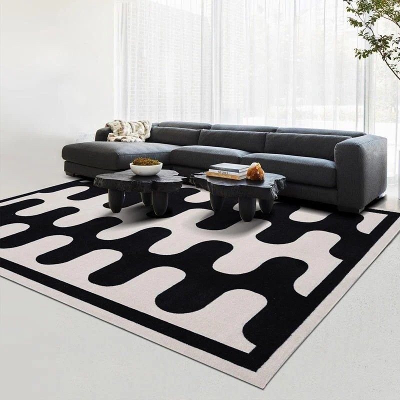 Checkerboard Fluffy Rug -  - #tag1#