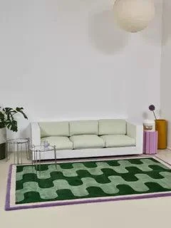 Checkerboard Fluffy Rug -  - #tag1#