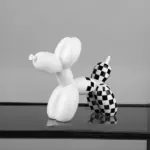 Checkered_Balloon_Dog_Figurines_-_-4155111 Checkered Balloon Dog Figurines