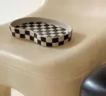 Checkered Ceramic Cup Mug
