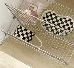 Checkered Ceramic Cup Mug