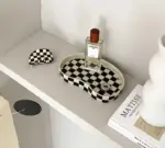 Checkered Ceramic Cup Mug