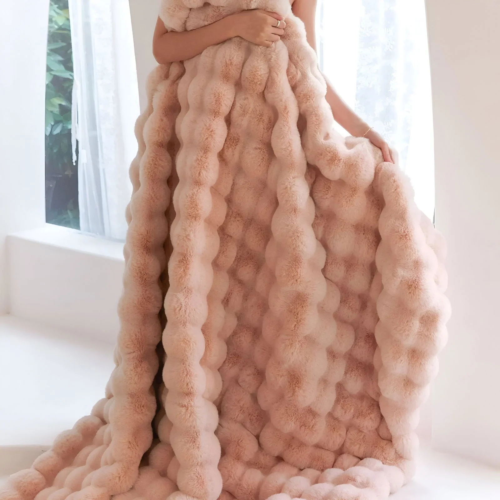 Checkered cuddly blanket - super soft and cuddly, the ultimate relaxation companion. -  - #tag1#