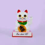 Cheeky Fortune Lucky Cat Display Stand tag1