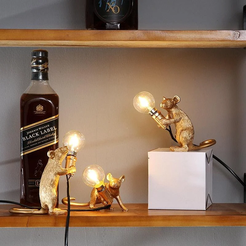 Cheeky Mouse - Creative and unique table or cabinet lamp -  - #tag1#