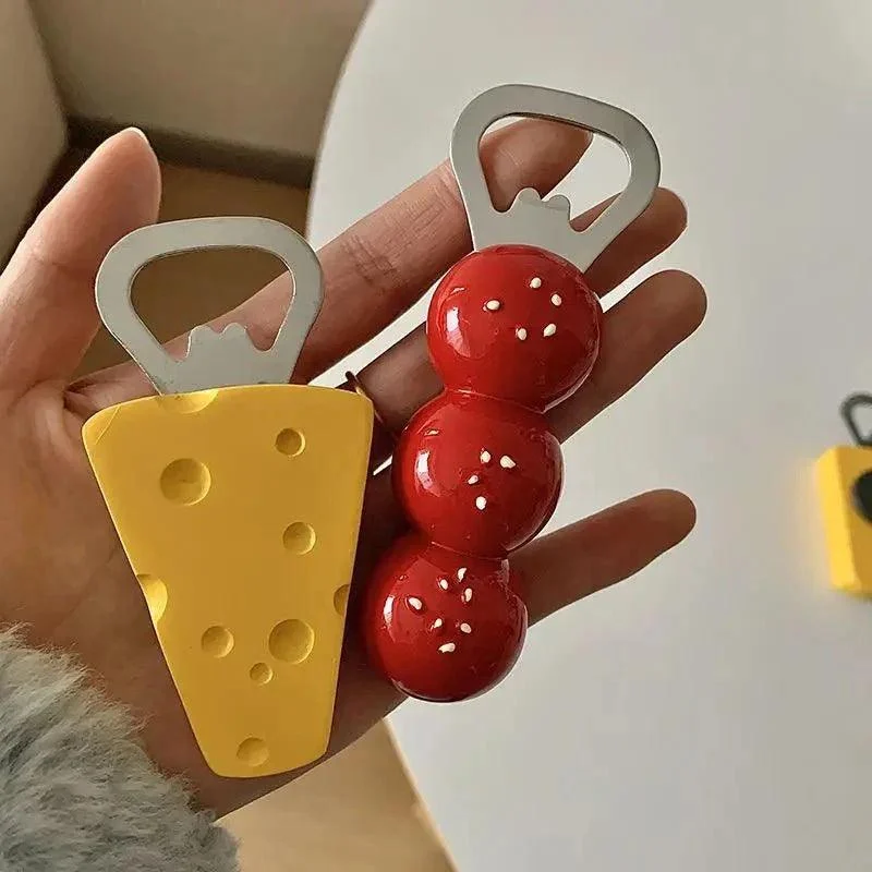 Cheese + Tomato Shape Beer Bottle Opener -  - #tag1#