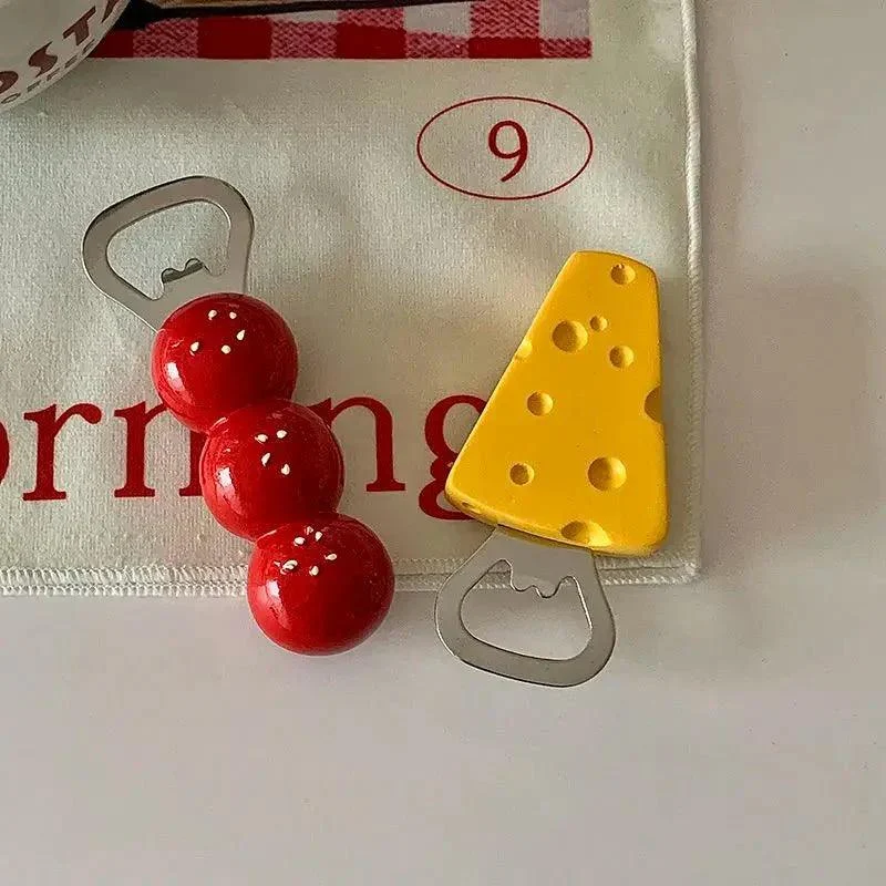Cheese + Tomato Shape Beer Bottle Opener -  - #tag1#