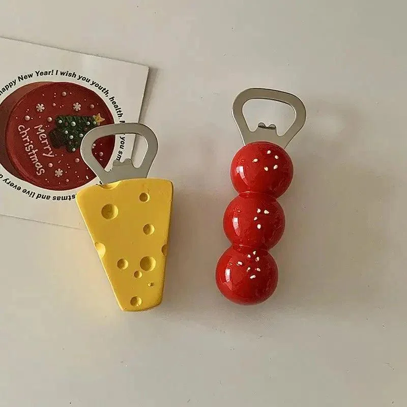 Cheese + Tomato Shape Beer Bottle Opener -  - #tag1#
