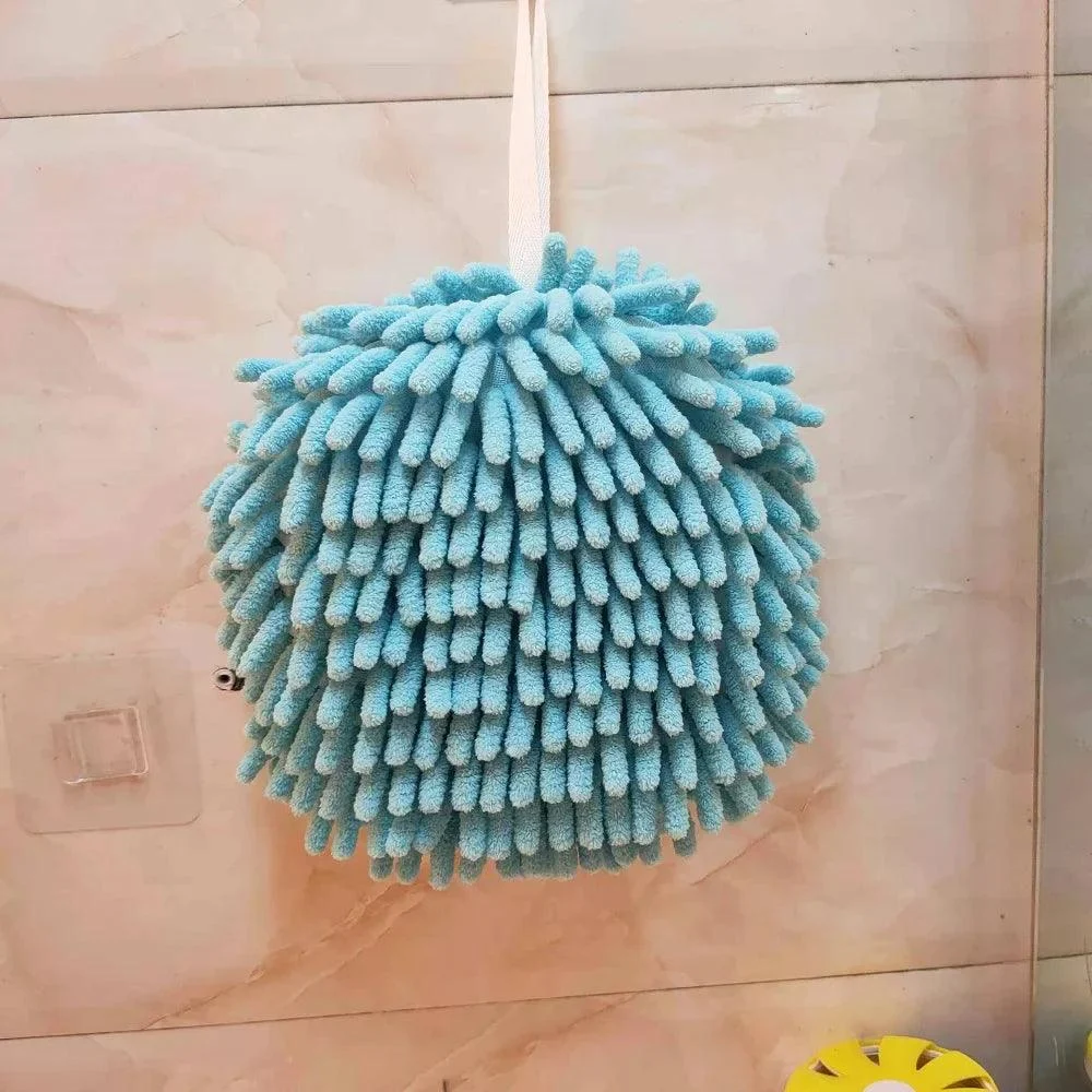 Chenille Hand Towels Hand Towel Ball with Hanging Loops-Microfiber Towels -