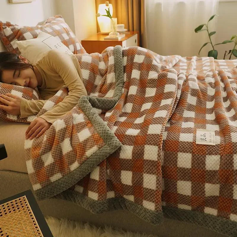 Chenille Knit Blanket: Cozy Elegance for Couch or Bed -
