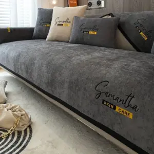Chenille Sofa Slipcover, Non-slip Sofa Cover, Furniture Protector