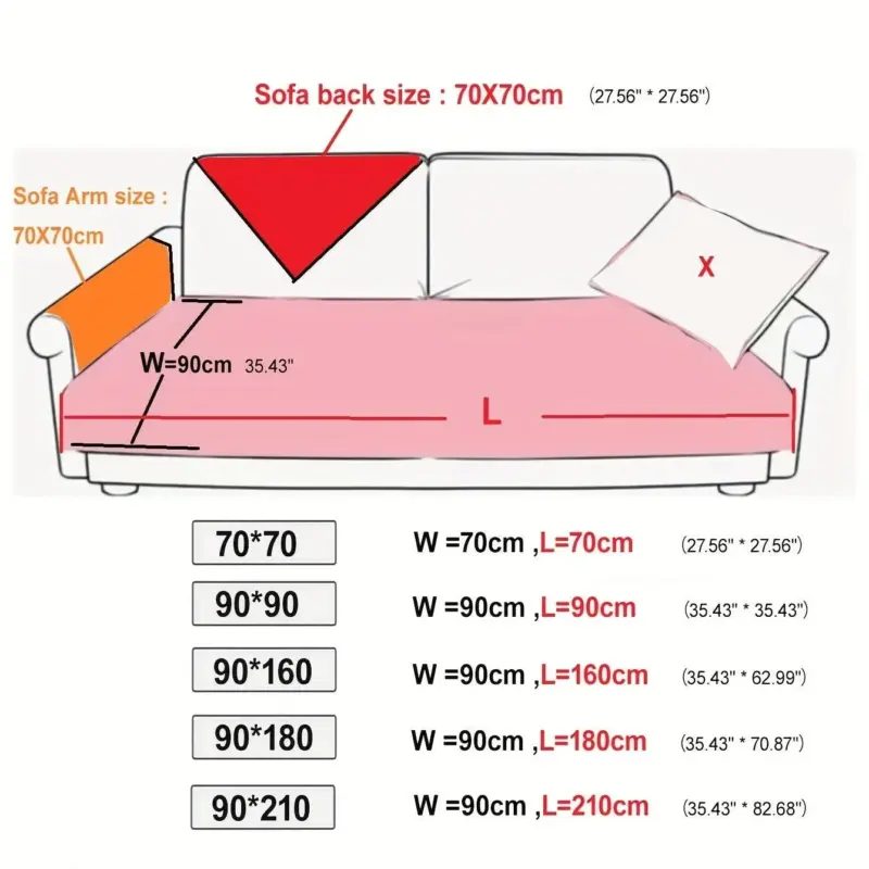 Chenille Sofa Slipcover Non slip Sofa Cover Furniture Protector tag1