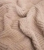 Chenille Stripe Plaid Blanket Soft with Tassels Throw 1kg tag1