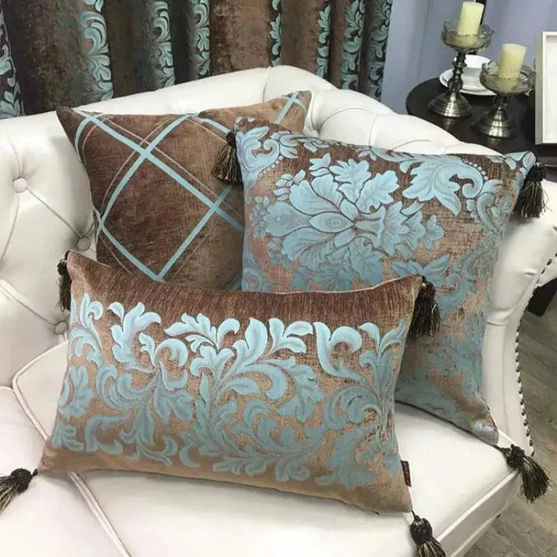 Chenille Woven Cushion Cover -  - #tag1#